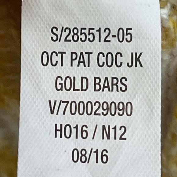 Women's Long Gold Soft Knit Open Cardigan Faire Isle Shawl Collar Sz M Oversized - Picture 7 of 15